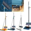 Thickened Plus-Sized Folding Rotating Broom Soft Fur Non-Viscous Set Dustpan Combination Household Sweeping for Cleaning(Blue) view 2
