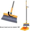 Thickened Plus-Sized Folding Rotating Broom Soft Fur Non-Viscous Set Dustpan Combination Household Sweeping for Cleaning(Blue) view 3