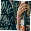 Abaodam 10pcs Silicone Sports Wristbands Festival Bracelets for Men Women Decorative Wristband Comfortable Wrist Bands view 3
