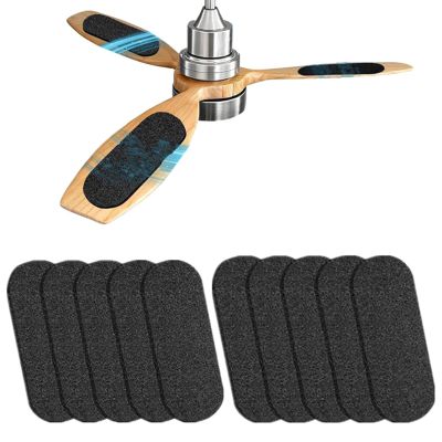 10 Pcs Ceiling Fan Filters for Blades, Activated Coconut Shell Carbon Air Filter Easy-Stick Ceiling Fan Blade Filters for Home Office Common Household Contaminants (10)