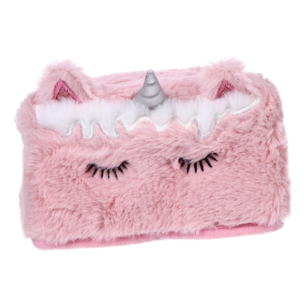 Zerodeko Plush Unicorn Tissue Box Holder for Car and Home Cute Cartoon Napkin Dispenser Soft Fabric Cover for Boys and Girls and Nursery Adorable Tissue Case