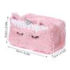 Zerodeko Plush Unicorn Tissue Box Holder for Car and Home Cute Cartoon Napkin Dispenser Soft Fabric Cover for Boys and Girls and Nursery Adorable Tissue Case view 2
