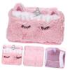 Zerodeko Plush Unicorn Tissue Box Holder for Car and Home Cute Cartoon Napkin Dispenser Soft Fabric Cover for Boys and Girls and Nursery Adorable Tissue Case view 3