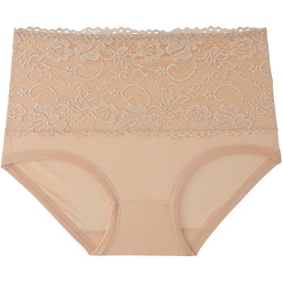 Leak Proof Panties, Women's Washable Leakproof Underwear, Ladies Underwear with Incontinence Comfortable for Women 55+ (Skin,X-Large)