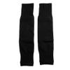 1Pair Adult Unisex Breathable Football Socks Casual Soccer Leg Sleeves Calf Socks Comfort Shin Guard Holders(Black) view 2