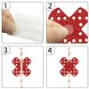 24 Pcs Nurse Themed Party Paper Straw,Nurse Graduation Party Decor,Nurse Appreciation Week & Retirement Party Decor Supplies Gold Red view 3