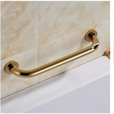 Bathroom Handles Grab for Bathtubs and Showers, Brass Handicap Grab Bar for Shower, Anti-Slip Safety Support Rails for Bathtub Wall Mount Assist Handrail for Elde