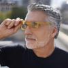 Eyekepper 2 Pack Oversized Reading Glasses Square Large Blue Light Readers for Men Women - Yellow +2.50 view 2