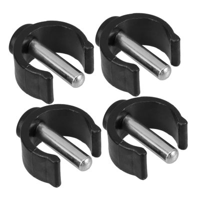 Outanaya 4 Pcs Crutch Replacement Parts C-Shape Locking Clips for 22mm Tube Walking Canes Sturdy Cane Holder Accessories for Seniors Easy to Install Walker Attachments