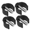 Outanaya 4 Pcs Crutch Replacement Parts C-Shape Locking Clips for 22mm Tube Walking Canes Sturdy Cane Holder Accessories for Seniors Easy to Install Walker Attachments view 1