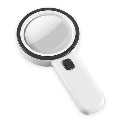 30X Magnifying Glass with LED Light Handheld Lighted Magnifier Microscope Lens Backlit Reading Magnifiers for Seniors