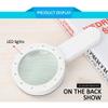 30X Magnifying Glass with LED Light Handheld Lighted Magnifier Microscope Lens Backlit Reading Magnifiers for Seniors view 2
