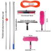 Telescopic Brush,6m,Telescopic Window Cleaner,Water Fed Window Cleaning, Pole Squeegee Brush Extension,Conservatory Solar Panel Cleaning Equipment Hose Fed,with Adjustable Angle view 2