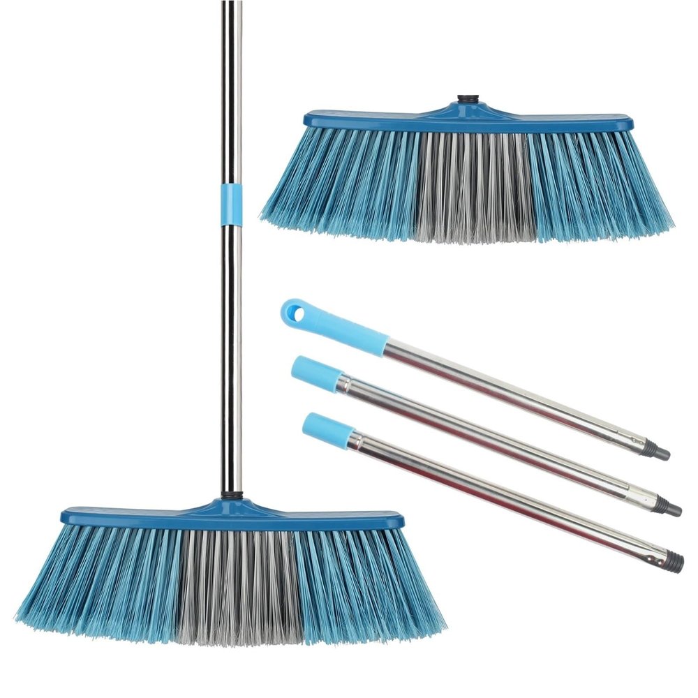Big Broom Floor Cleaning Long Handle Bristle Grout Brooms Scrubber for Cleaning Outdoor Courtyard Warehouse Tools for Cleaning