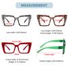 Eyekepper Oversize Metalless Screwless Blue Light Blocking Reading Glasses Women - 6 Pack Large Frame Computer Readers +1.50 view 3