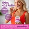 2 Pack Myo-Inositol & D-Chiro Inositol, Sugar Free Inositol Gummies w/ Omega 3, MTHF Folate, Vitamin D3, B12, Magnesium & Zinc for Metabolism, Skin & Hair Health, Ideal 40:1 Ratio, Vegan, 120 Cts view 4