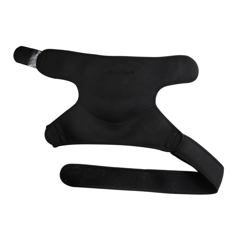 SHERCHPRY Adjustable Shoulder Support Brace for Men Elastic Strap for Injury Prevention for Sports Rehabilitation Black