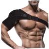 SHERCHPRY Adjustable Shoulder Support Brace for Men Elastic Strap for Injury Prevention for Sports Rehabilitation Black view 2