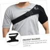 SHERCHPRY Adjustable Shoulder Support Brace for Men Elastic Strap for Injury Prevention for Sports Rehabilitation Black view 4