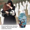 Casketique Fishing Urns for Human Ashes Adult Man - Large Blue Urn for Ashes for Women - Crab Burial Urn for Adult Male - Memorial Ash Container for Human - 10 Inch view 3