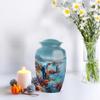 Casketique Fishing Urns for Human Ashes Adult Man - Large Blue Urn for Ashes for Women - Crab Burial Urn for Adult Male - Memorial Ash Container for Human - 10 Inch view 4