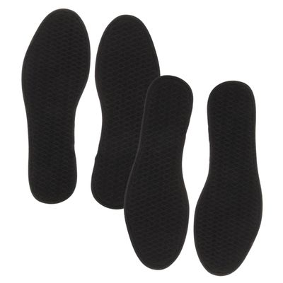 Vaguelly 2pairs Shoe Inserts Bamboo Charcoal Insoles for Men Women Thin Odor Breathable Pack