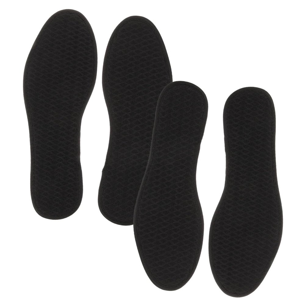 Vaguelly 2pairs Shoe Inserts Bamboo Charcoal Insoles for Men Women Thin Odor Breathable Pack