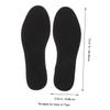 Vaguelly 2pairs Shoe Inserts Bamboo Charcoal Insoles for Men Women Thin Odor Breathable Pack view 2