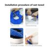 4Pcs Floor Sweeping Robot Wet Towel Mop For Cleaning Home Wipe Alternately Spray Mop Dust Mop Household Mop Cleaning Pad view 2