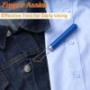 STSTR Easy Button Hook, Steel Button Helper Tool for Elderly, Blue view 4