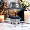 Casketique Fishing Cremation Urns for Adult Male - Large Blue Burial Urn for Ashes for Women - Sunset Funeral Urns for Human Ashes Adult Man - Memorial Container for Mom & Dad - view 4