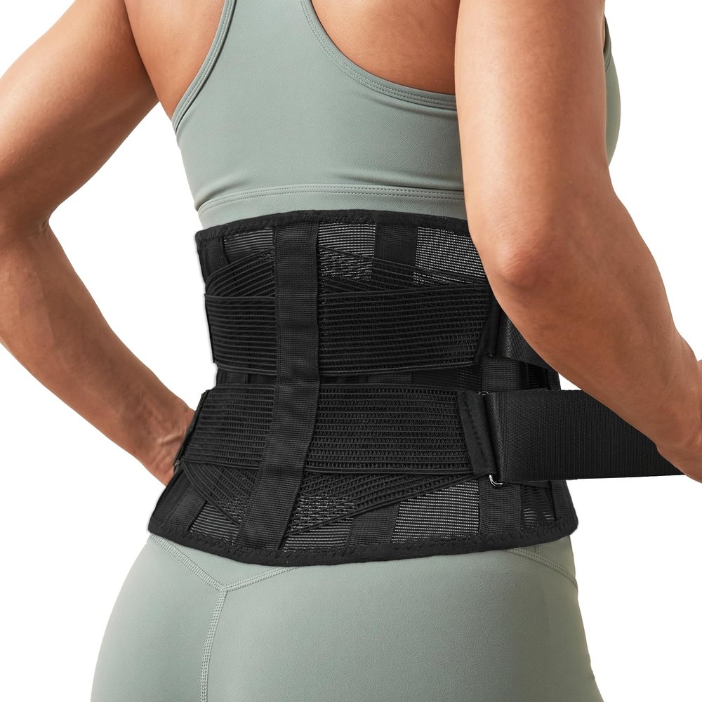 Breathable Back Brace for Women & Men, Ultra-Thin Lower Back Support Belt