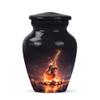 Casketique Guitar Cremation Urns for Human Ashes Adult Female - 1 Large & 4 Small Combo of Purple Funeral Urns for Adult Male - Blue Burial Urn - Memorial Urn for Ashes for Women - 10 & 3 Inch view 2