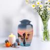 Casketique Fishing Cremation Urns for Adult Ashes Male - Large Blue Burial Urn for Ashes for Women - Sunset Memorial Urns for Adult Male - Funeral Urn for Mom and Dad - 10 Inch view 4