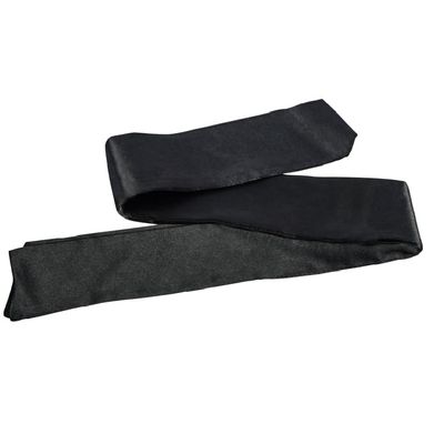 1 Piece Satin Sleep Mask, Blindfold, Satin Eye Mask for Sleeping, Soft Adjustable Blackout Eye Cover Shade, Blindfold for Adult Couples for Travel, Meditation (Black, 59 inch)