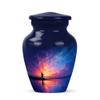 Casketique Fishing Funeral Urns for Adult Male - Large Purple Cremation Urns 1 Large 4 Keepsake - Blue Memorial Urn for Ashes for Women - Burial Adult Male Urn for Ashes - 10 & 3 Inch view 2