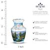 Casketique Fishing Burial Urns for Human Ashes Adult Man - Blue Mini with Cremation Urn for Adult - Landscape Keepsake Memorial Urn for Ashes for Women - Tiny Funeral Urns for Mom - 3 Inch view 2