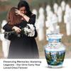 Casketique Fishing Burial Urns for Human Ashes Adult Man - Blue Mini with Cremation Urn for Adult - Landscape Keepsake Memorial Urn for Ashes for Women - Tiny Funeral Urns for Mom - 3 Inch view 4