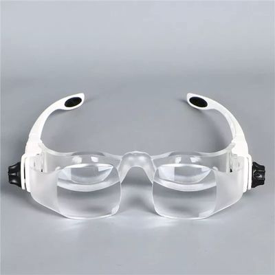 3.8X Head Magnifying Glass TV Stand Glasses with Phone Holder and Glasses Case (D 1)