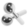 NIYANGLE 2pcs Stainless Steel Face Ice Globes Massager Cooling Energy Massage Balls for Facial Care for Skincare Routine view 1