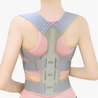 MVUYO Shoulder Clavicle Chest Back Brace Straightener Posture Corrector Scoliosis Support Lumbar Waist Pull Belt(L code)