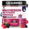 120 CT Magnesium Glycinate Gummies 1000 mg for Women and Men, Magnesium Malate & Taurate Supplements for Zzz, Body Support and Relaxation, Sugar Free, Vegan, Raspberry BlackBerry Blueberry Flavor view 1