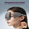 Sleep Mask for Side Sleeper Women Men, EVA BELLE Eye Mask for Sleeping Light Blocking, 3D Sleeping Mask Blackout, Soft Breathable Eye Shade Cover with Adjustable Elastic Strap for Travel Home Nap Rest view 4