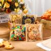 Fuyoooo 100 Pcs Self Adhesive Cookie Bags Cellophane Polka Dot Treat Bags Small Plastic with Thank You Stickers for Party Gift Giving Bakery Biscuit Candy Pastry (3.94 x 3.94 Inch) view 4