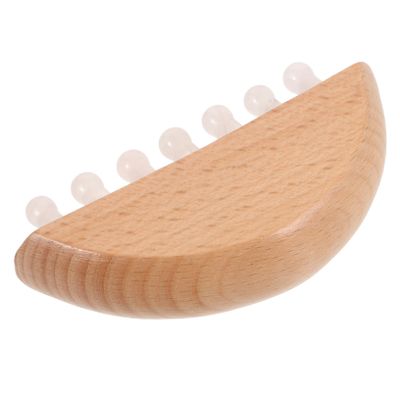 FOYTOKI Mini Wooden Massage Comb Handheld Scalp Massager with Smooth Teeth for Hair Care for Portable Use and Gentle Scalp Massage for Family and Friends