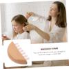 FOYTOKI Mini Wooden Massage Comb Handheld Scalp Massager with Smooth Teeth for Hair Care for Portable Use and Gentle Scalp Massage for Family and Friends view 3