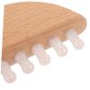 FOYTOKI Mini Wooden Massage Comb Handheld Scalp Massager with Smooth Teeth for Hair Care for Portable Use and Gentle Scalp Massage for Family and Friends view 4
