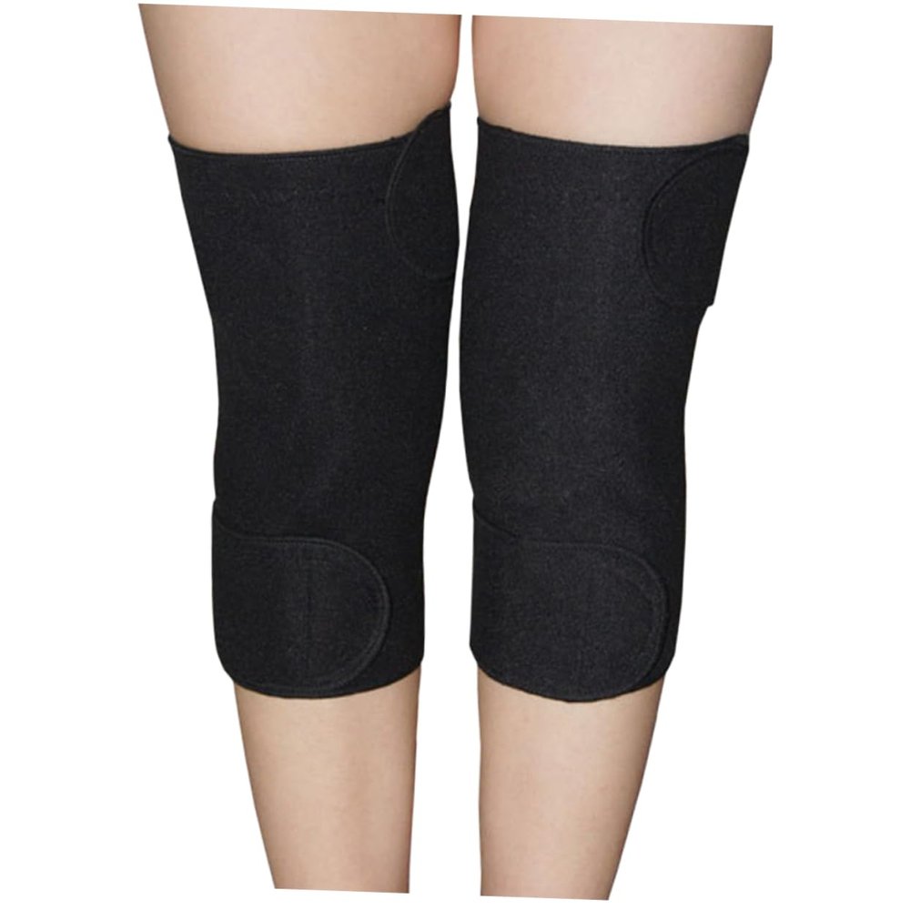 VERDANVERSE 1pair Self-heating Knee Brace Thermal Support for Joint Magnetic Therapy for Cold Weather Black Design