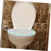 Mobestech 2sets Comfortable Toilet Mat with Elastic Design Washable Cushion for Toilets Portable Soft Decorative Cover for Home Hotel Use 3pcs*2 view 3