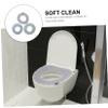 Mobestech 2sets Comfortable Toilet Mat with Elastic Design Washable Cushion for Toilets Portable Soft Decorative Cover for Home Hotel Use 3pcs*2 view 4